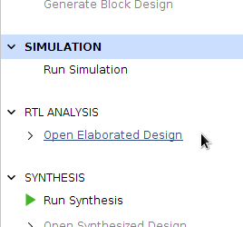 Vivado open elaborated design